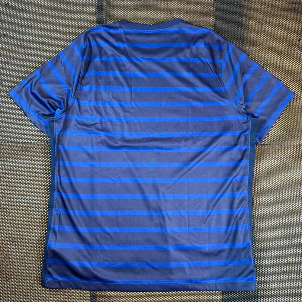 Nike France Home Soccer Jersey 2020-21 Mens XL Blue Striped Dri-FIT Football
